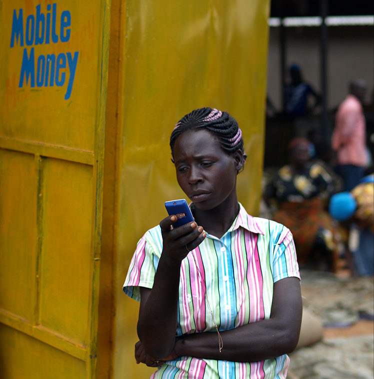 cell phone mobile money Uganda