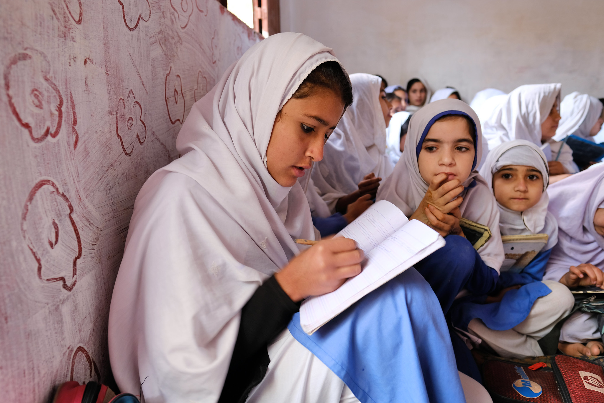 Girls studying in Pakistan