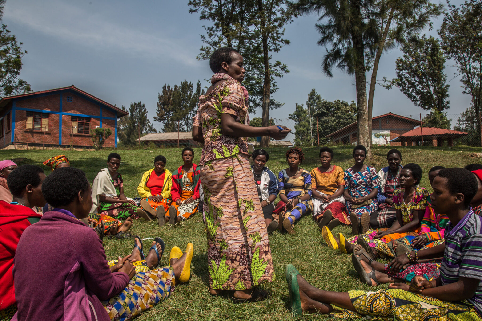 A women's focus group run by The Imbuto Foundation
