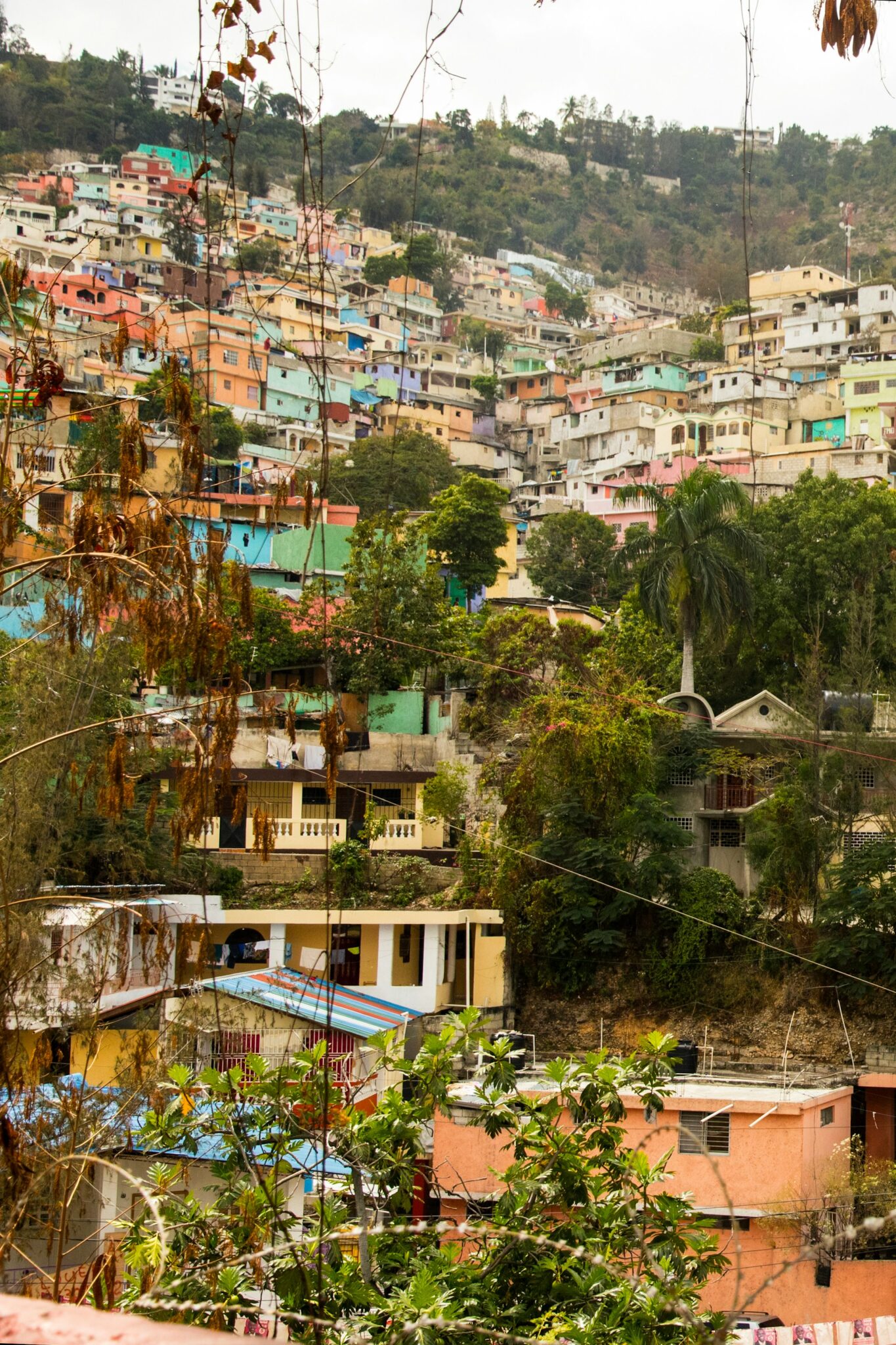 Homes on the Haitian hillside