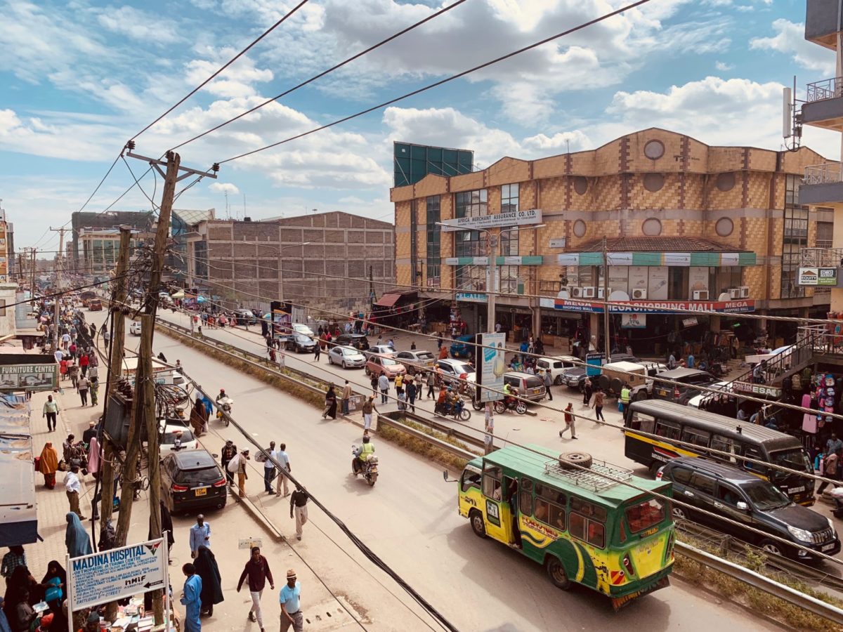 Nairobi bus and cityscape